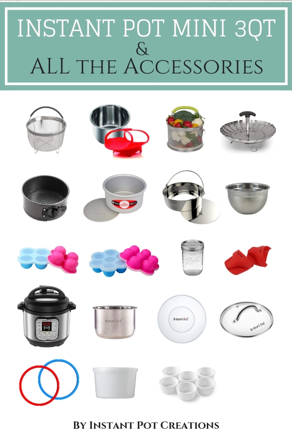 Instant Pot accessories guide with text overlay