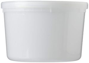 Plastic freezer container