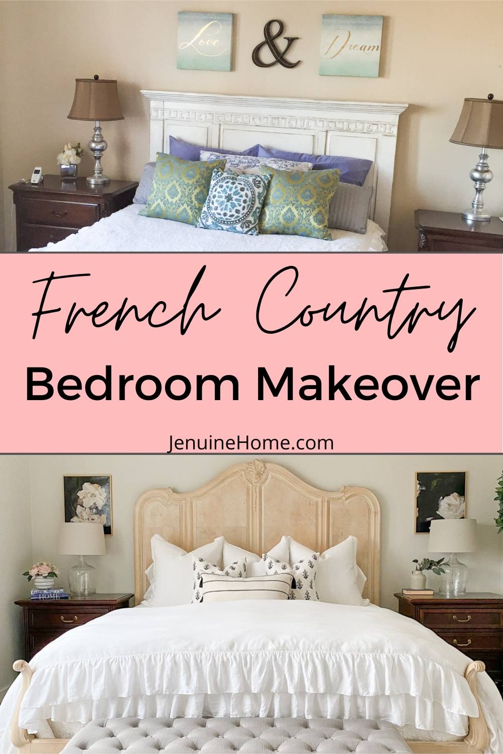 Master Bedroom Update: French Country Style - Jenuine Home