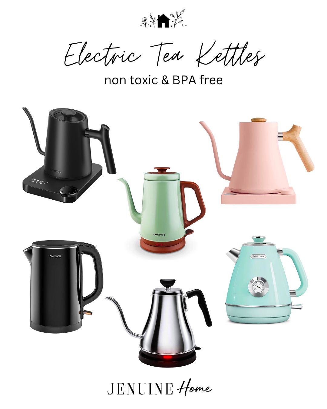 Non Toxic Electric Tea Kettles - Jenuine Home